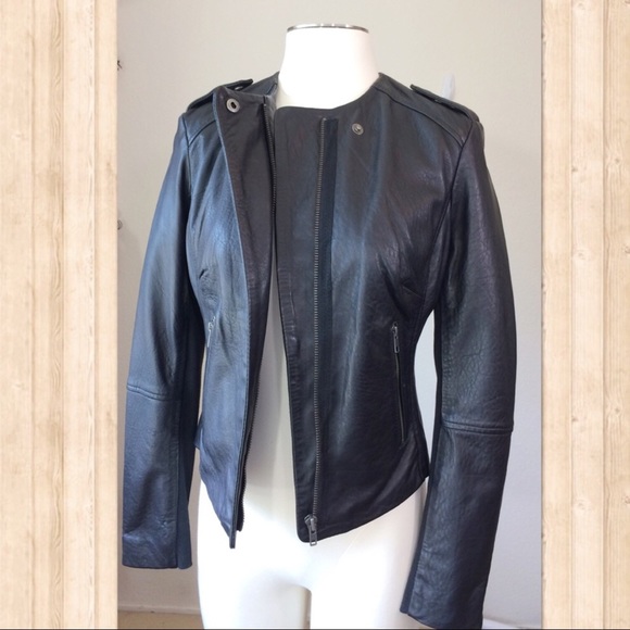 Luxurious Muubaa Leather Biker Jacket, US 6 - Picture 2 of 8
